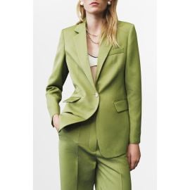 MANGO One-Button Blazer at Nordstrom