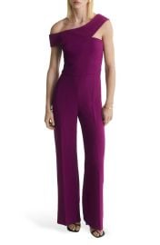 MANGO One-Shoulder Jumpsuit at Nordstrom