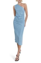 MANGO One-Shoulder Jumpsuit at Nordstrom