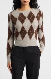 MANGO Rombete Argyle Sweater at Nordstrom