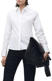 MANGO Slim Fit Button-Up Shirt at Nordstrom