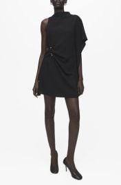 MANGO Soleil Asymmetric Sleeve Minidress at Nordstrom