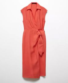 MANGO Womens Bow Modal Dress - Macys at Macys