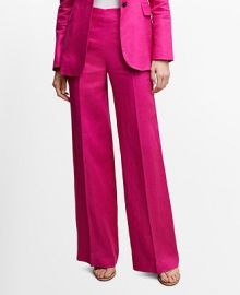 MANGO Womens Linen Suit Trousers - Macys at Macys