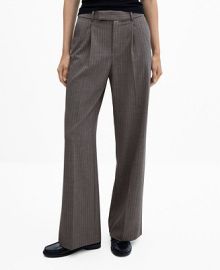 MANGO Womens Pinstripe Suit Pants - Macys at Macys