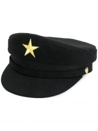 MANOKHI STAR MILITARY HAT - BLACK at Farfetch