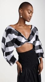 MARA HOFFMAN Justine Top in Black amp White NWT Size XS eBay at eBay