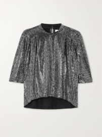 MARANT TOILE Delfi paillette-embellished stretch-knit top NET-A-PORTER at Net a Porter