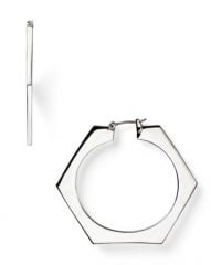 MARC BY MARC JACOBS GoldandSilver Bolt Slice Hoop Earrings at Bloomingdales