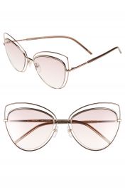 MARC JACOBS 56mm Cat Eye Sunglasses Gold copper at Nordstrom