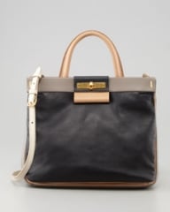 MARC by Marc Jacobs East End Madame Hilli Colorblock Bag Black at Neiman Marcus