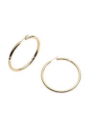 MARGOT THIN GOLD HOOP EARRINGS at Bonheur Jewelry