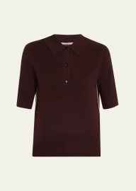 MARIA MCMANUS Petite Polo Cashmere Top - at Bergdorf Goodman