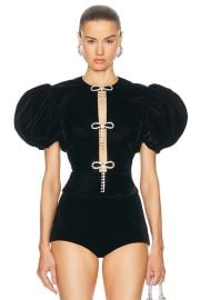 MARIANNA SENCHINA Meringue Top in Black FWRD at FWRD