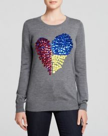 MARKUS LUPFER Sweater - Natalie Sequin Heart at Bloomingdales