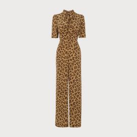 MARMONT SILK LEOPARD PRINT JUMPSUIT at LK Bennett