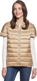 MARTHA STEWART Womens Puffer Vest Lightweight Water-Resistant Down Vest Womens Outerwear Vests at Womenx27s Coats Shop at Amazon