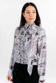 MARVEL BOW BLOUSE GRAVITAS at Gravitas