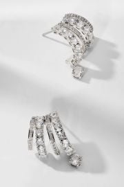 MATCHPOINT MULTI J HOOP CZ EARRINGS NADRI at Nadri