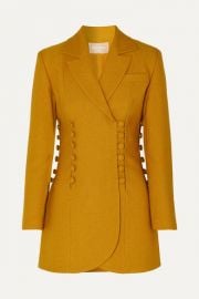 MATERIEL - Button-detailed twill blazer at Net A Porter