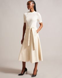 MATIAR - IVORY Midi Dresses Ted Baker US at Ted Baker