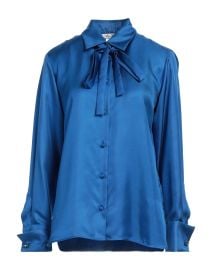 MAX MARA Blue Womens Silk Shirts amp Blouses at Yoox