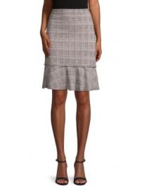 MAX STUDIO - PRINTED RUFFLED SKIRT at Saks Off 5th