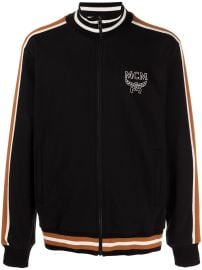 MCM Embroidered Logo zip-up Track Jacket - at Farfetch