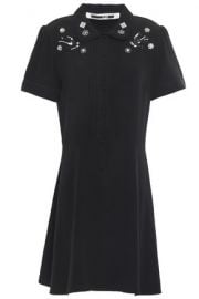 MCQ Alexander McQueen Embellished crepe mini dress at The Outnet