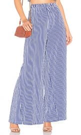 MDS Stripes Pia Palazzo Pant in Cobalt Stripe from Revolve com at Revolve