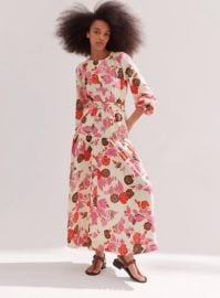 MEEM CHEESECLOTH BALI STENCIL PRINT CUT OUT FULL LENGTH DRESS eBay at eBay