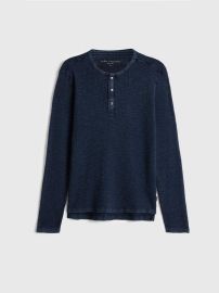 MEMPHIS WAFFLE HENLEY John Varvatos at John Varvatos