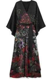 MENG - Floral-print silk-satin robe at Net A Porter