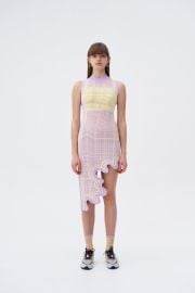MIA SIGNATURE WAVY PLAID DRESS IN ECO YARN8211 PH5 at PH5