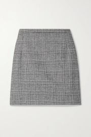 MICHAEL KORS COLLECTION Plaid stretch-wool mini skirt NET-A-PORTER at Net a Porter