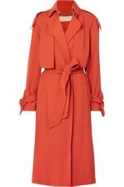 MICHAEL Michael Kors - Belted cady trench coat at Net A Porter