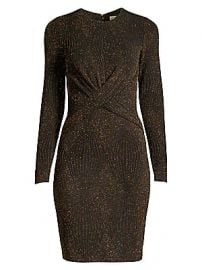 MICHAEL Michael Kors - Lurex Twist Front Bodycon Dress at Saks Fifth Avenue