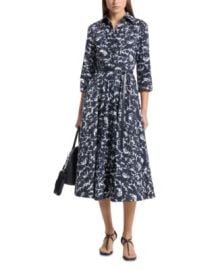 MICHAEL Michael Kors Belted Poplin Shirt Dress at Bloomingdales