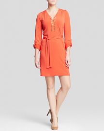 MICHAEL Michael Kors Chain Lace-Up Dress at Bloomingdales