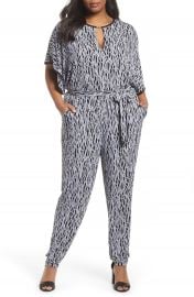 MICHAEL Michael Kors Chained Keyhole Neck Jumpsuit  Plus Size at Nordstrom