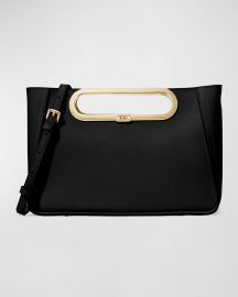 MICHAEL Michael Kors Chelsea Large Leather Convertible Clutch at Neiman Marcus