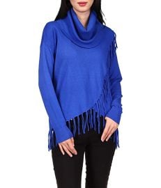 MICHAEL Michael Kors Fringe Cowl Wrap Sweater  com at Zappos