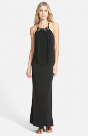 MICHAEL Michael Kors Fringe Maxi Dress at Nordstrom