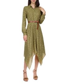 MICHAEL Michael Kors Handkerchief Hem Midi Shirt Dress Bloomingdales at Bloomingdales