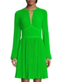 MICHAEL Michael Kors Pleated Keyhole Dress at Saks Fifth Avenue