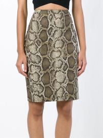 MICHAEL Michael Kors Python Pencil Skirt at Michael Kors
