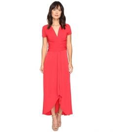 MICHAEL Michael Kors Short Sleeve Maxi Wrap Dress at Amazon