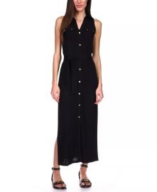 MICHAEL Michael Kors Sleeveless Maxi Shirtdress at Macys