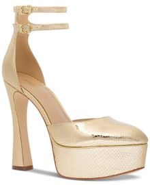 MICHAEL Michael Kors Womens Martina Ankle-Strap Platform Pumps - Macys at Macys