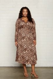 MID-LENGTH HARLOW DRESS - LEOPARD at Rachel Pally